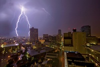 city in lightning storm 200px