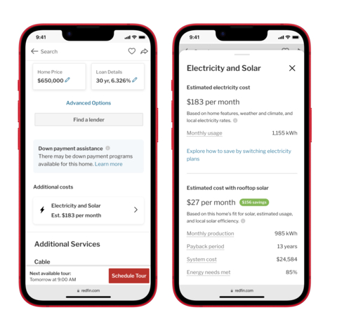 redfin adds energy cost
